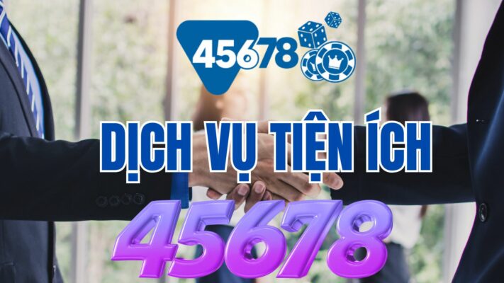 Dịch vụ 45678 trên trang chủ